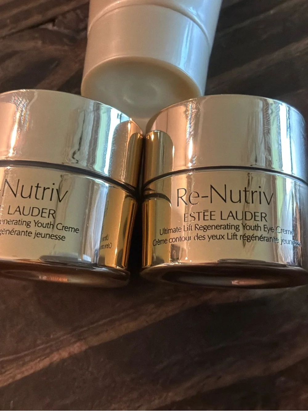 Estée Lauder 3 piece Re-Nutriv Eye cream, Youth cream, Cleanser
